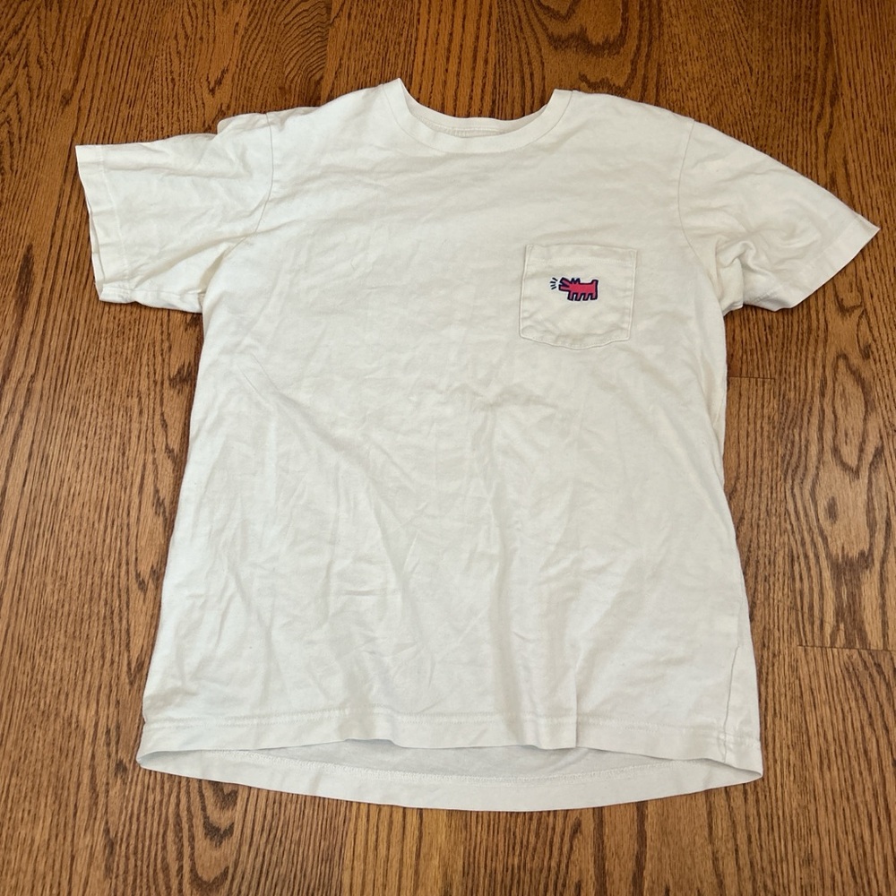 Uniqlo Cream Short Sleeve Tee with Pocket